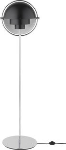 Gubi Multi-Lite Vloerlamp - Chroom - zwart