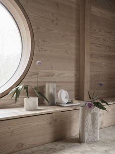 Muuto Ridge Vaas - off-white - H 16.5 cm