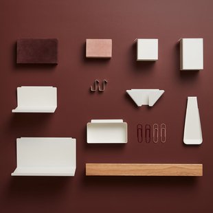 Gejst Flex Rail Wandplank - 40 cm - eiken/wit