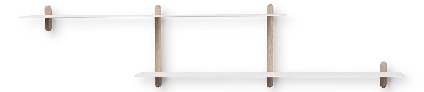 Gejst Nivo Wandrek Configuratie H - eiken/wit