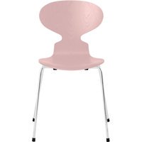Fritz Hansen Ant Stoel - pale rose - verchroomd