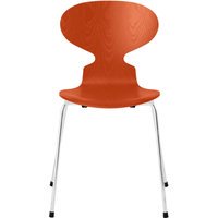 Fritz Hansen Ant Stoel - paradise orange - verchroomd