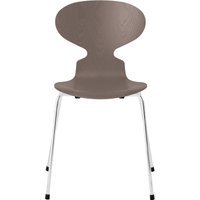 Fritz Hansen Ant Stoel - deep clay - verchroomd