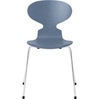 Fritz Hansen Ant Stoel - dusk blue - verchroomd