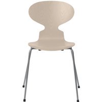Fritz Hansen Ant Stoel - light beige - zilvergrijs