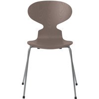 Fritz Hansen Ant Stoel - deep clay - zilvergrijs