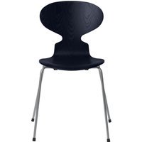 Fritz Hansen Ant Stoel - midnightblue - zilvergrijs