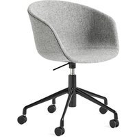 HAY About a Chair AAC 53 - Hallingdal - 130 - lichtgrijs - zwart