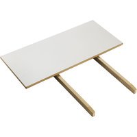 FDB Møbler C35 Eettafel-verlengblad - Breedte 82 cm - lichtgrijs - C35C