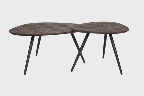 ZILT Organische Salontafel 'Bryanne' Set van 2 stuks