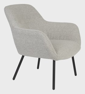 ZILT Fauteuil 'Tristan' Bouclé, kleur Beige