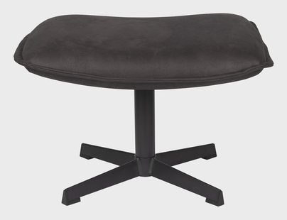 ZILT Hocker 'Belisama' Lederlook, kleur Antraciet