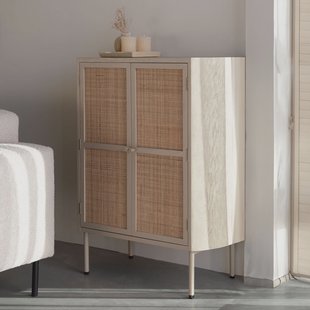 ZILT Opbergkast 'Meja' Rattan, 100 x 80cm