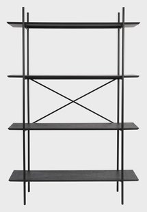 ZILT Wandkast 'Aditya' 180 x 120cm, kleur Zwart