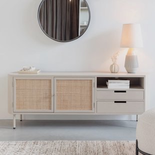 ZILT TV-Meubel 'Meja' Rattan, 150cm
