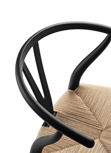 Carl Hansen & Søn CH24 Y Wishbone-stoel Soft - soft black