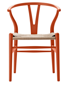 Carl Hansen & Søn CH24 Y Wishbone-stoel Soft - soft orange red