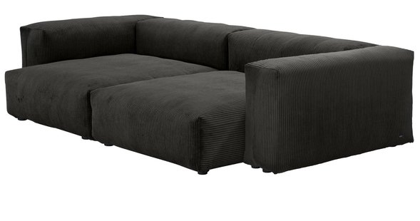 vetsak Large 2-Zits Cord Velours - Cord Velours donkergrijs