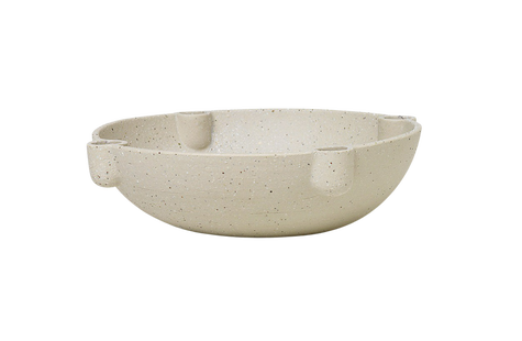 Ferm Living Bowl kandelaar keramiek - lichtgrijs