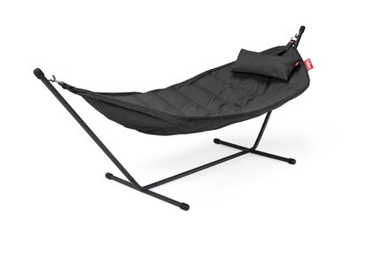 fatboy Headdemock Hangmat Sunbrella Deluxe met frame, kussen en regenbescherming - Thunder grey - Black