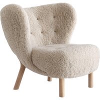 &Tradition Kleine Petra VB1 fauteuil - sheepskin moonlight - oiled oak