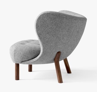 &Tradition Kleine Petra VB1 fauteuil - hallingdal 130 - oiled walnut