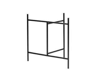 Richard Lampert Eiermann 3 Inklapbare schragen met blad - melamine wit/eiken rand - zwart