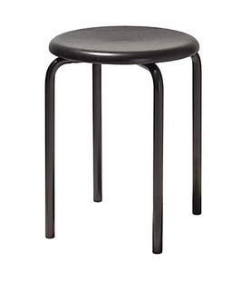 Richard Lampert Tom stapelkruk - eiken zwart - zwart