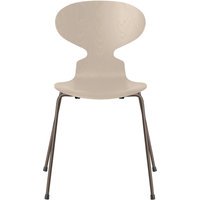 Fritz Hansen Ant Stoel - light beige - brons