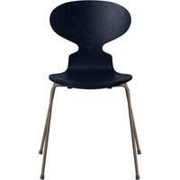 Fritz Hansen Ant Stoel - midnightblue - brons