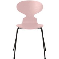 Fritz Hansen Ant Stoel - pale rose - zwart