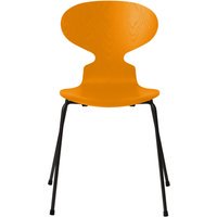 Fritz Hansen Ant Stoel - burnt yellow - zwart
