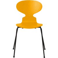 Fritz Hansen Ant Stoel - true yellow - zwart