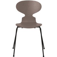 Fritz Hansen Ant Stoel - deep clay - zwart