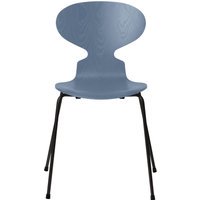 Fritz Hansen Ant Stoel - dusk blue - zwart