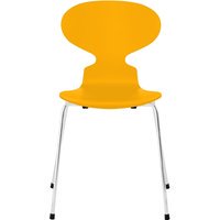 Fritz Hansen Ant Stoel - gelakt - true yellow - verchroomd