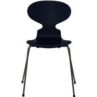 Fritz Hansen Ant Stoel - gelakt - midnightblue - grafiet