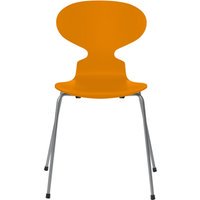 Fritz Hansen Ant Stoel - gelakt - burnt yellow - zilvergrijs