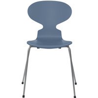 Fritz Hansen Ant Stoel - gelakt - dusk blue - zilvergrijs