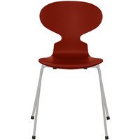 Fritz Hansen Ant Stoel - gelakt - venetian red - nine grey