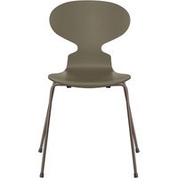Fritz Hansen Ant Stoel - gelakt - olive green - nine grey