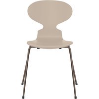 Fritz Hansen Ant Stoel - gelakt - light beige - brons