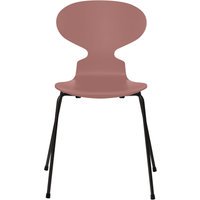 Fritz Hansen Ant Stoel - gelakt - wild rose - zwart