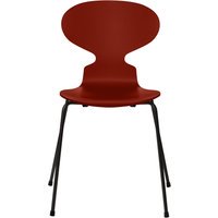 Fritz Hansen Ant Stoel - gelakt - venetian red - zwart