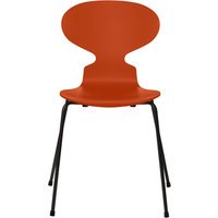 Fritz Hansen Ant Stoel - gelakt - paradise orange - zwart