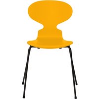 Fritz Hansen Ant Stoel - gelakt - true yellow - zwart