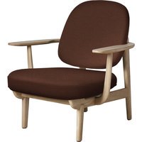 Fritz Hansen Fred Loungefauteuil - JH97 - donker oranje - eiken helder gelakt