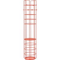 Richard Lampert Bazar kapstok - bloedoranje - met schap