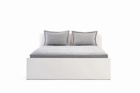 Richard Lampert Bed Stockholm - melamine wit - bedstee met lade - 140 cm