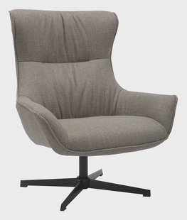 Artistiq Draaifauteuil 'Kevina' Structuurstof, kleur Taupe